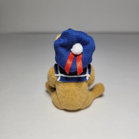 Hallmark Flocked Sailor Beer Christmas Ornament Vintage 90s - Picture 2 of 4